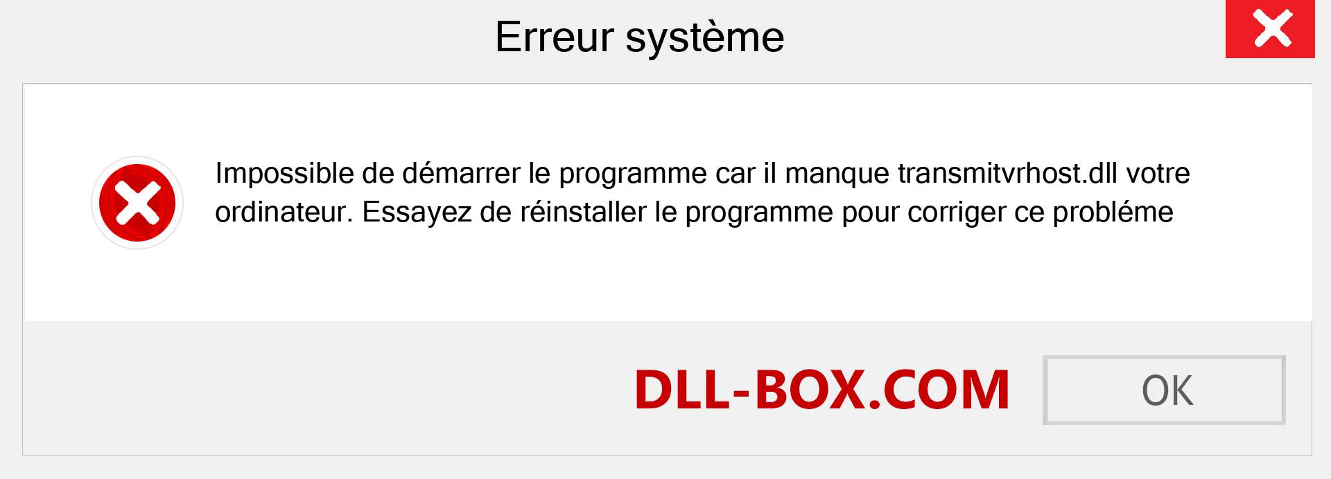 Le fichier transmitvrhost.dll est manquant ?. Télécharger pour Windows 7, 8, 10 - Correction de l'erreur manquante transmitvrhost dll sur Windows, photos, images